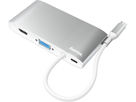 HAMA 200111 - Adaptateur multiport USB-C (Gris)