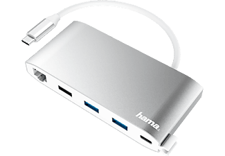 HAMA 200111 - Adattatore multiporta USB-C (Grigio)