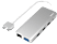 HAMA 200133 - Adaptateur multiport USB-C (Argent/Blanc)