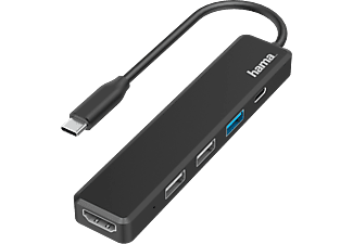 HAMA 200117 - Adaptateur multiport USB-C (Noir)