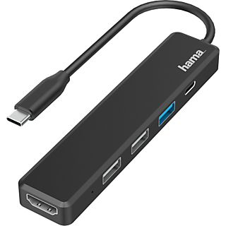 HAMA 200117 - USB-C Multiport-Adapter (Schwarz)