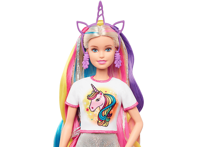 Thumbnail - BARBIE Fantasie-Haar Puppe Mehrfarbig