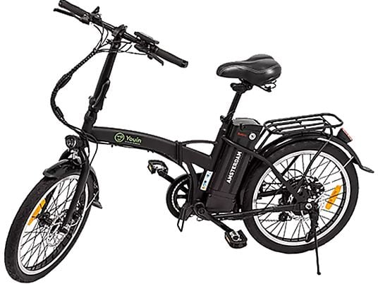 Bicicleta eléctrica - Youin You-Ride Amsterdam, Bat. extraíble, Vel. Shimano, Plegable, Autonomía hasta 35 km