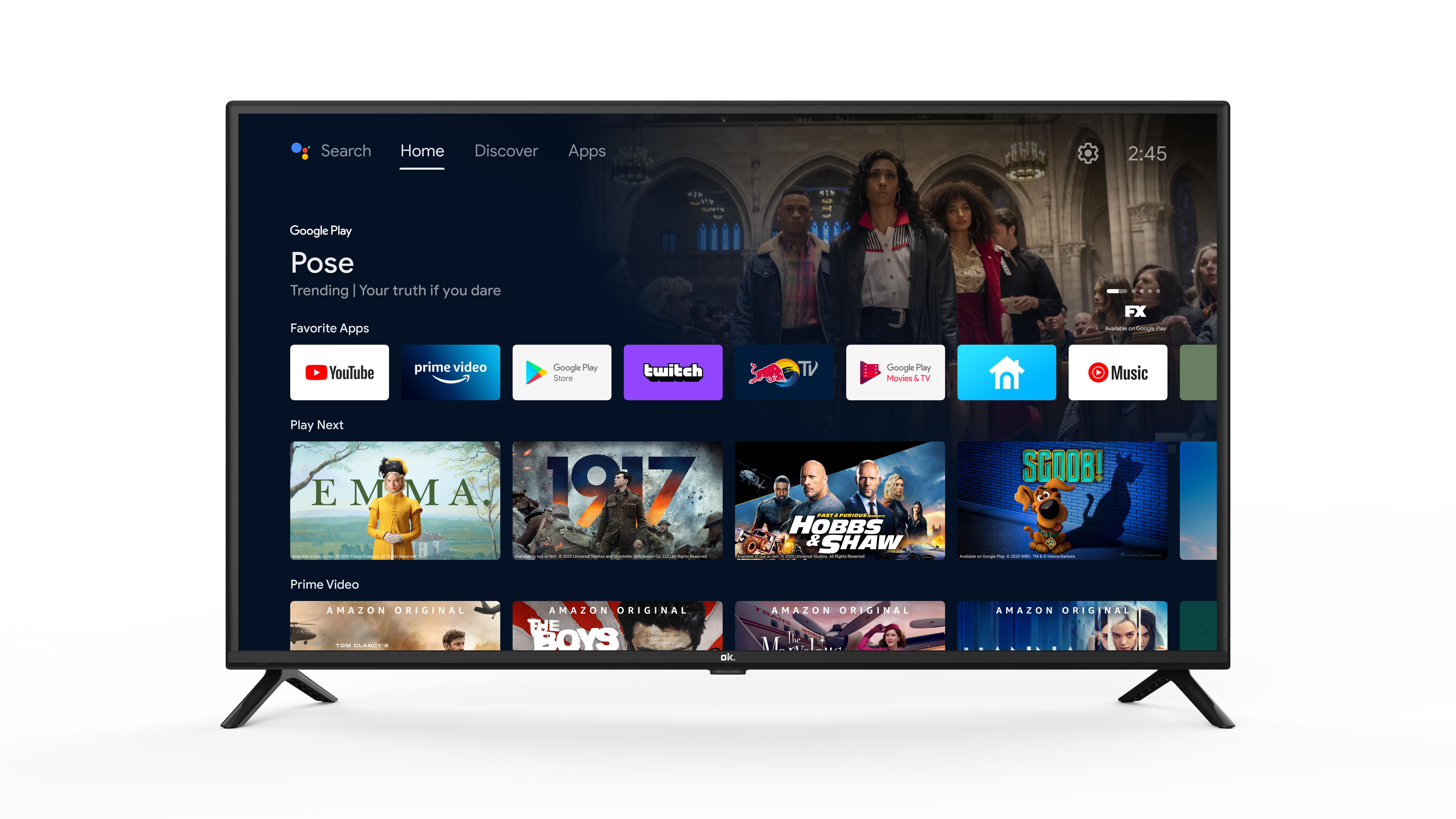 OK. ODL 42850FC-TAB LED TV (Flat, 42 Zoll / 105 cm, Full-HD, SMART TV, Android TV)