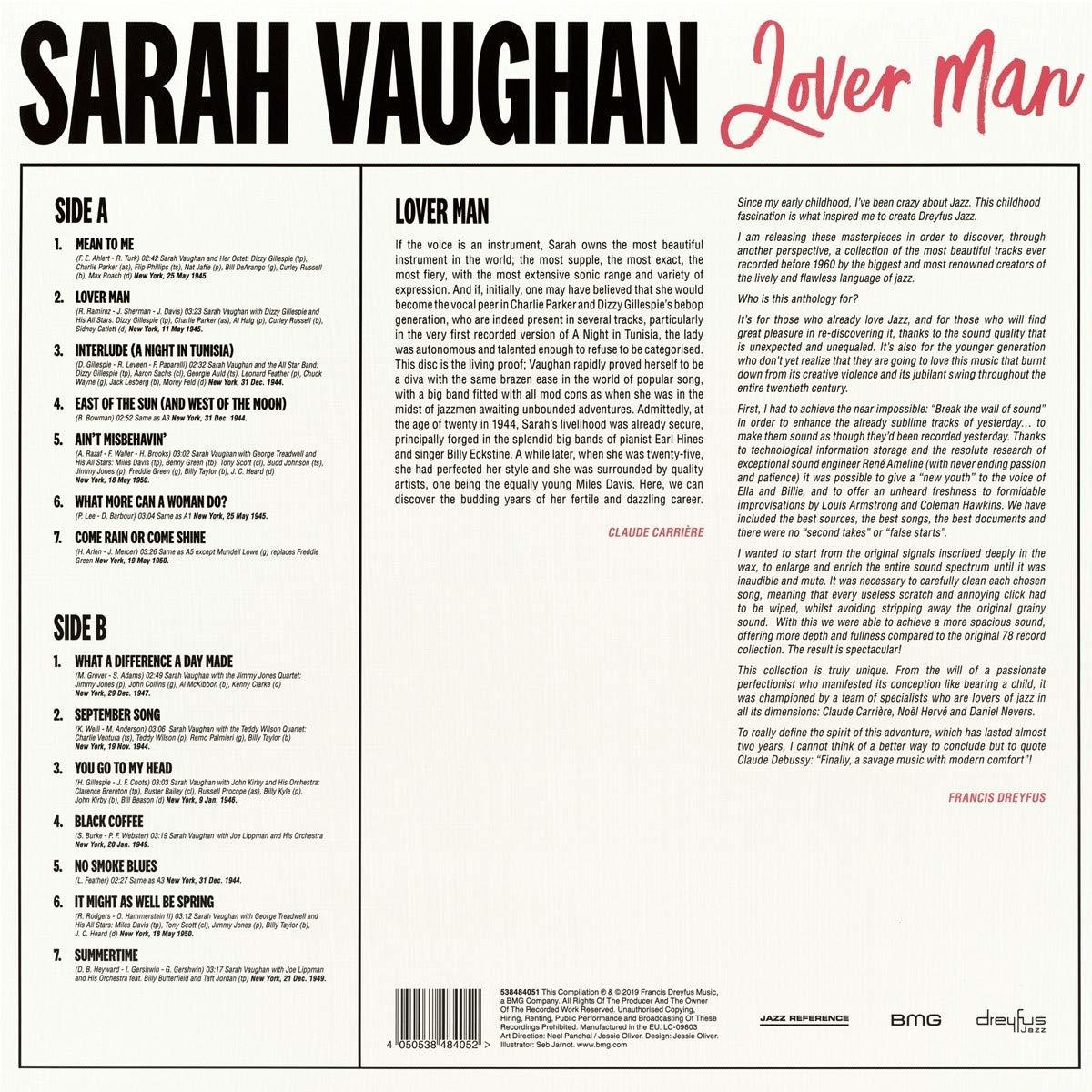 Sarah Vaughan - Lover (Vinyl) Man 
