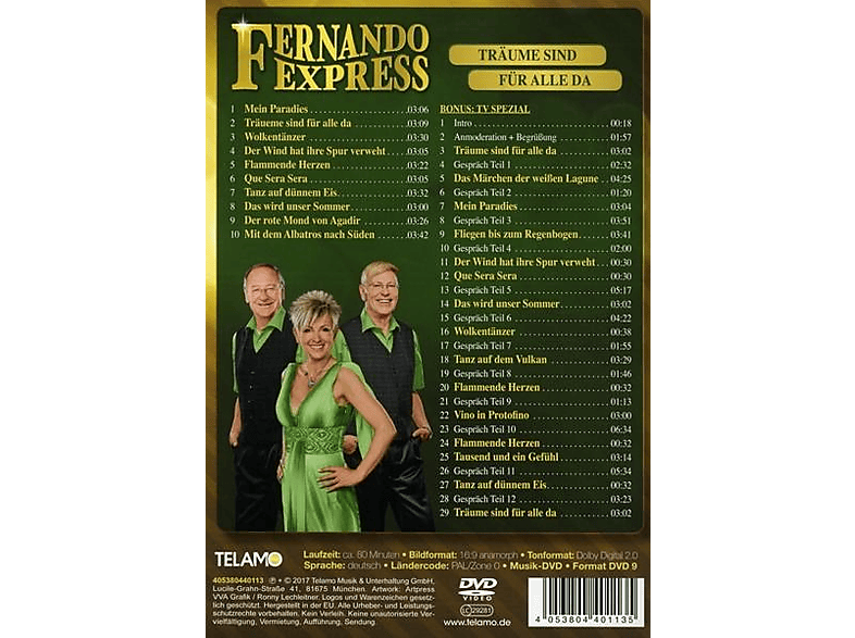 Thumbnail - Fernando Express - Träume sind für alle da (DVD)