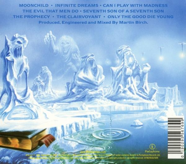 Albumcover mit einer eisigen Fantasy-Szene und dem Bandnamen und Songtiteln.
