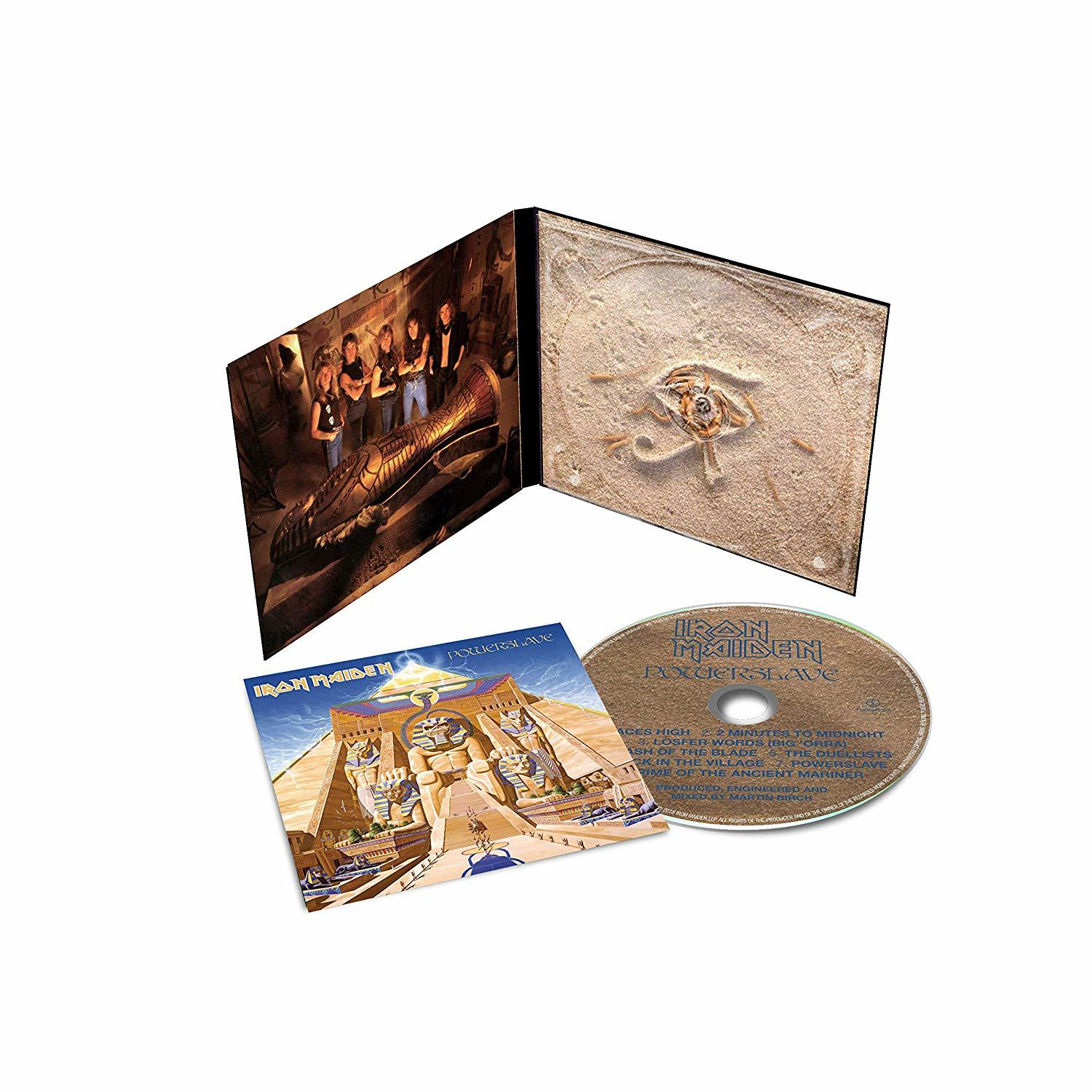 Iron Maiden-Albumcover mit der CD.