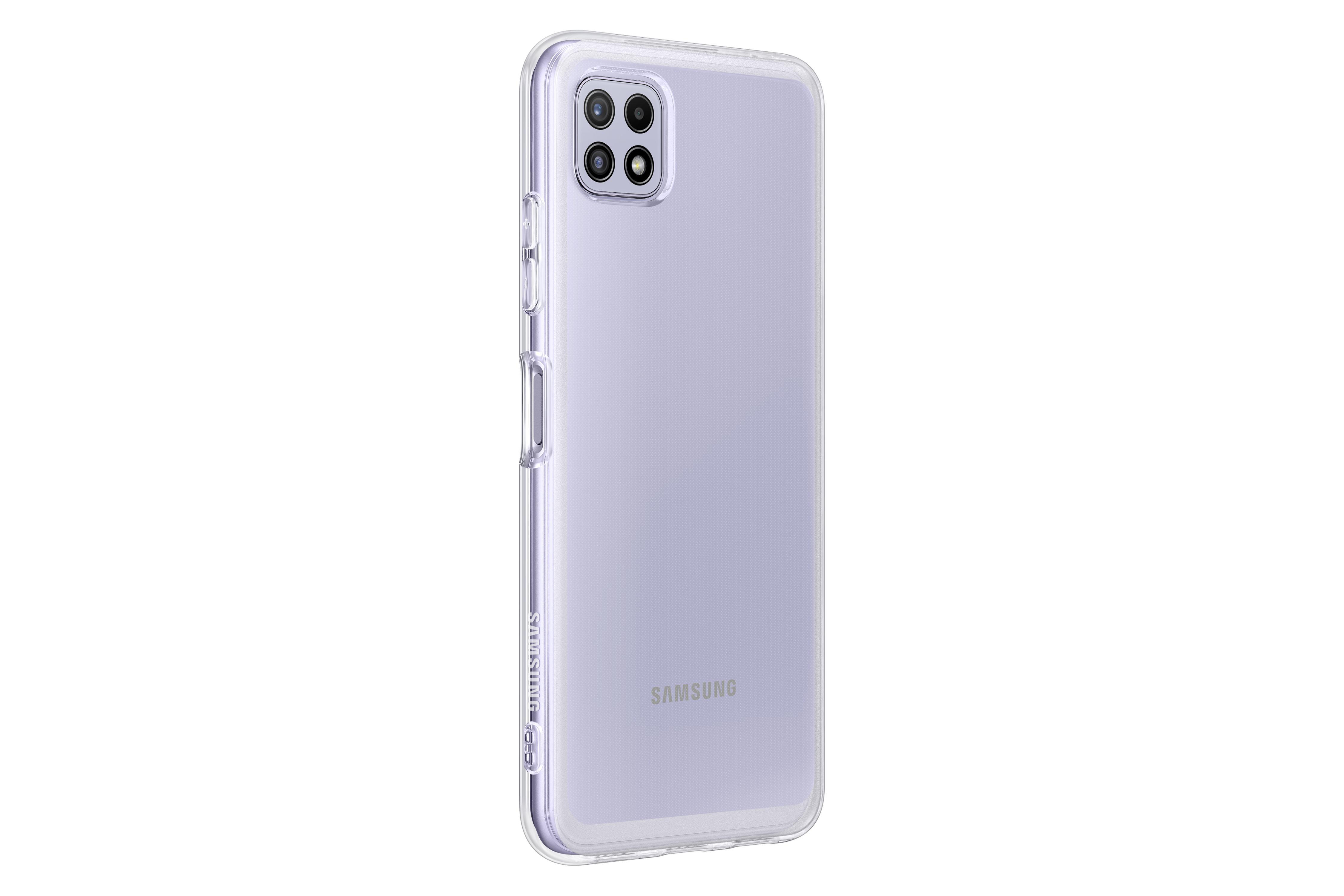 SAMSUNG 194570 Soft Clear Cover "EF-QA226" für Samsung Galaxy A22 5G, Transparent Backcover, für Samsung Galaxy A22 5G, Transparent