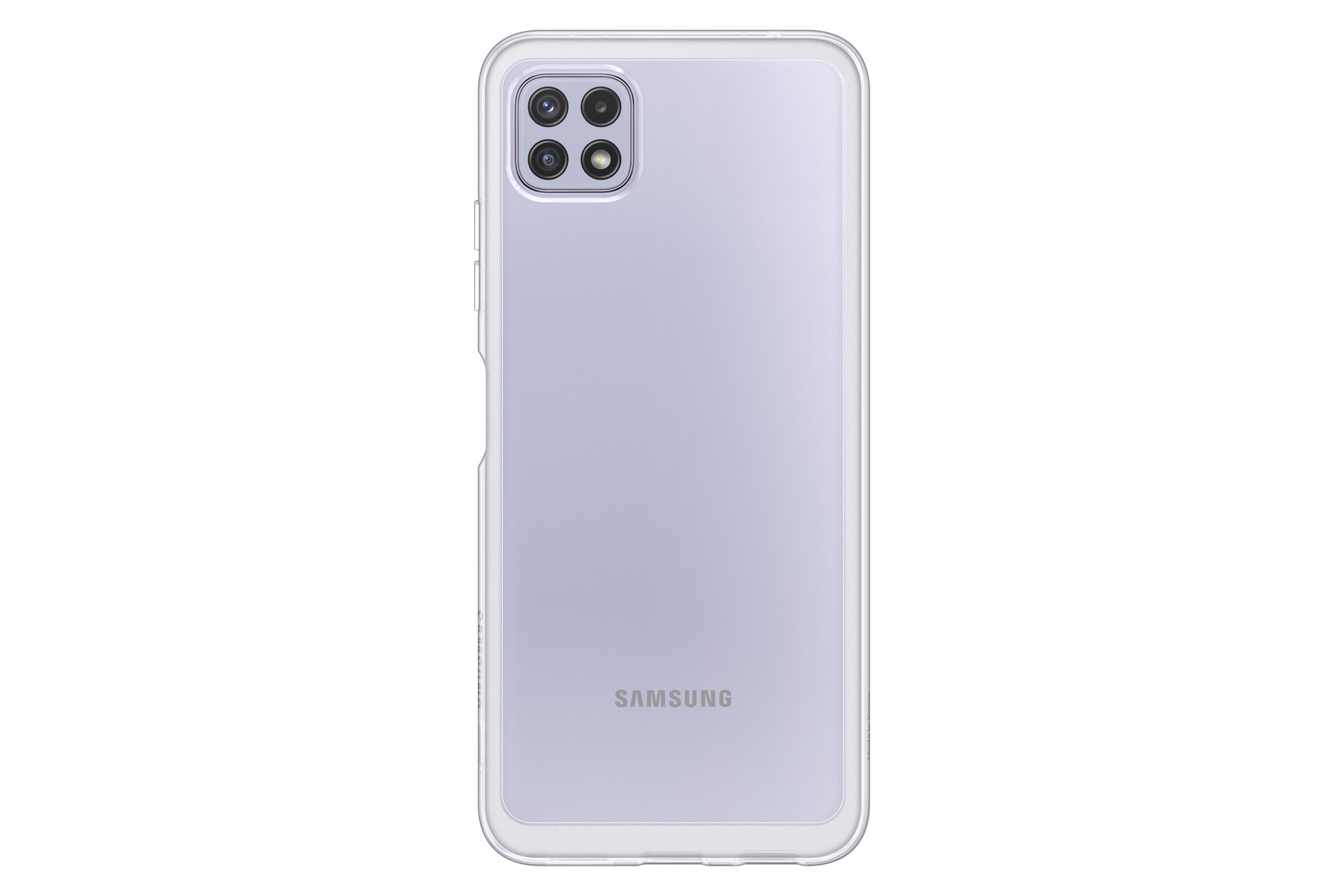 SAMSUNG 194570 Soft Clear Cover "EF-QA226" für Samsung Galaxy A22 5G, Transparent Backcover, für Samsung Galaxy A22 5G, Transparent