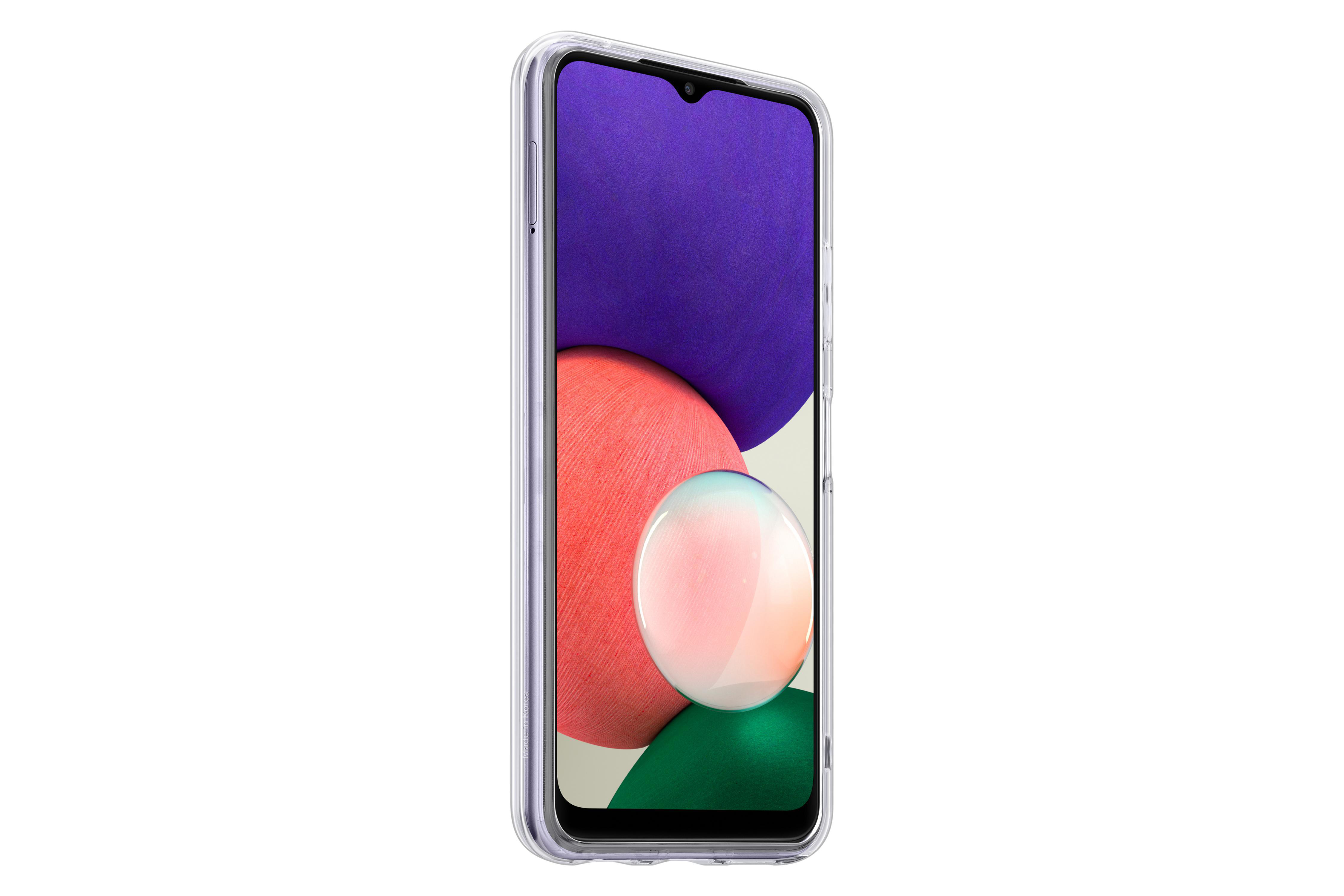 SAMSUNG 194570 Soft Clear Cover "EF-QA226" für Samsung Galaxy A22 5G, Transparent Backcover, für Samsung Galaxy A22 5G, Transparent