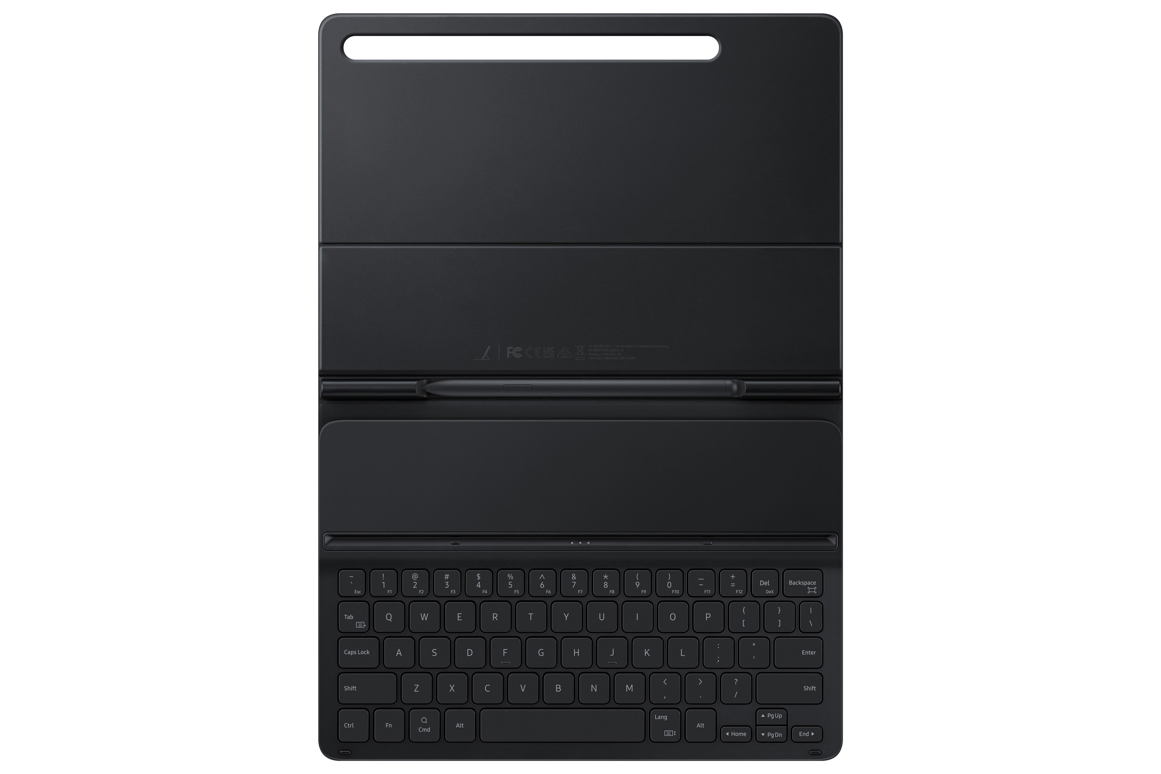 SAMSUNG EF-DT630 Book S7, Cover Slim Keyboard Black Galaxy Tablet Cover Tab S8 Tab