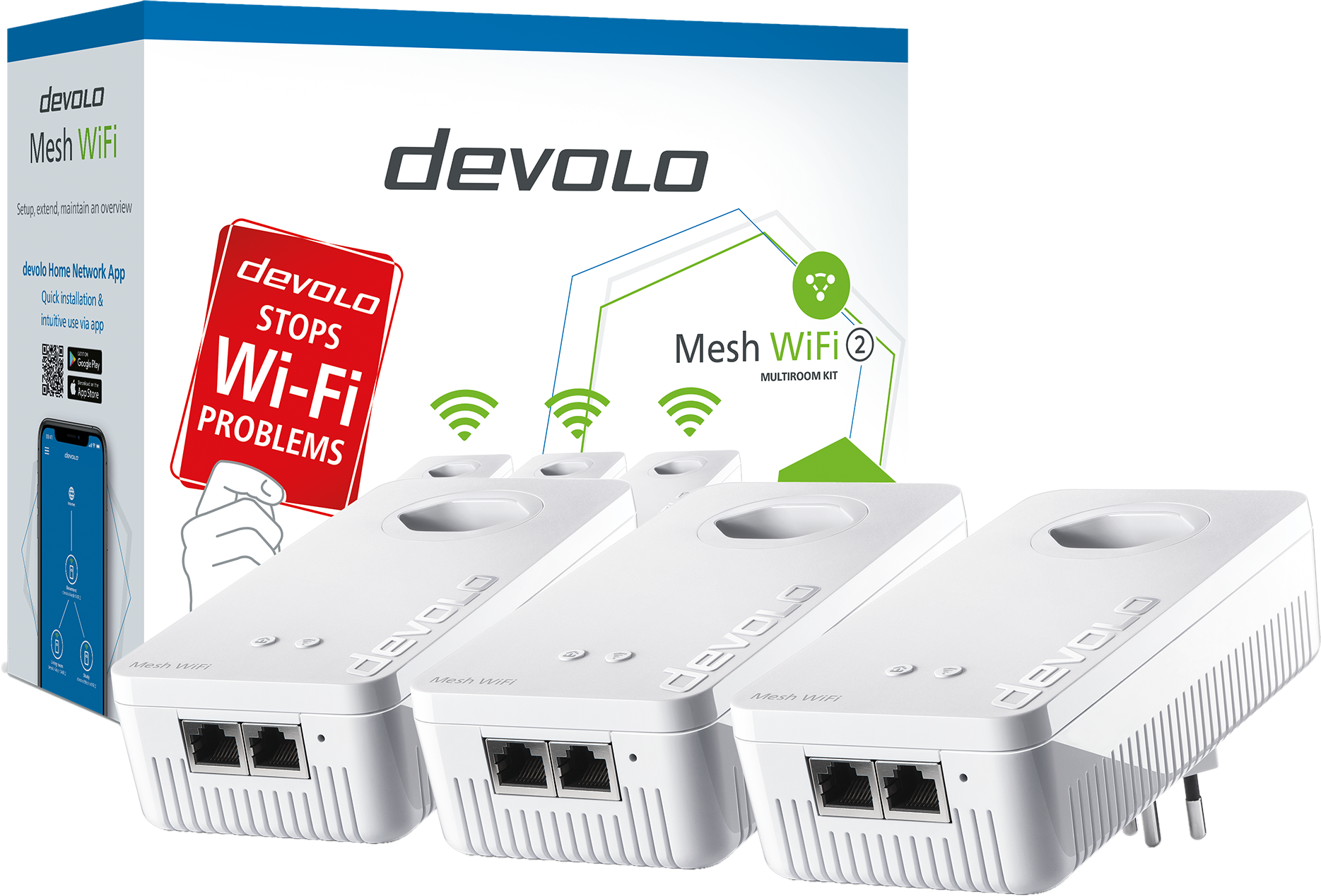 DEVOLO Mesh WiFi 2 - Kit multiroom (Blanc)