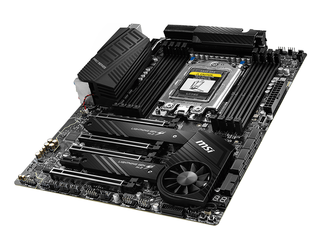 MSI TRX40 PRO 10G Ryzen Threadripper 3.Nesil DDR4 4666(OC) USB 3.2 ATX Anakart Siyah