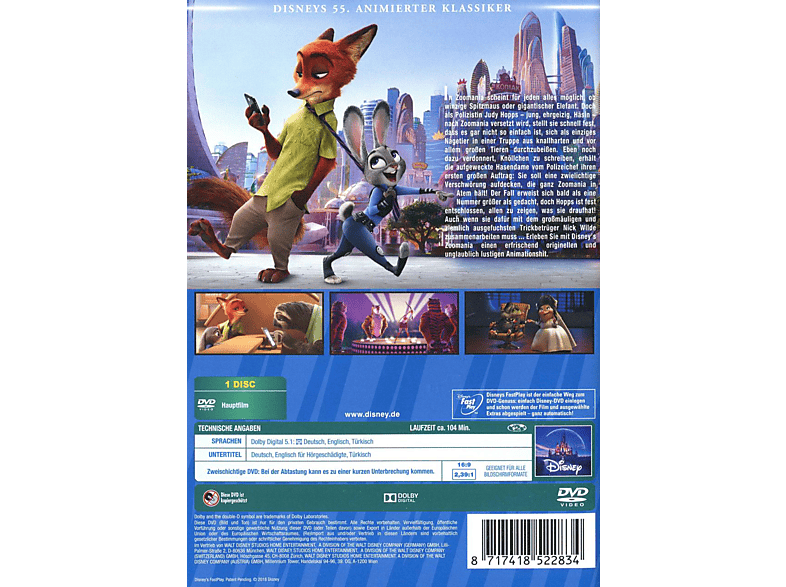 Thumbnail - Zoomania DVD