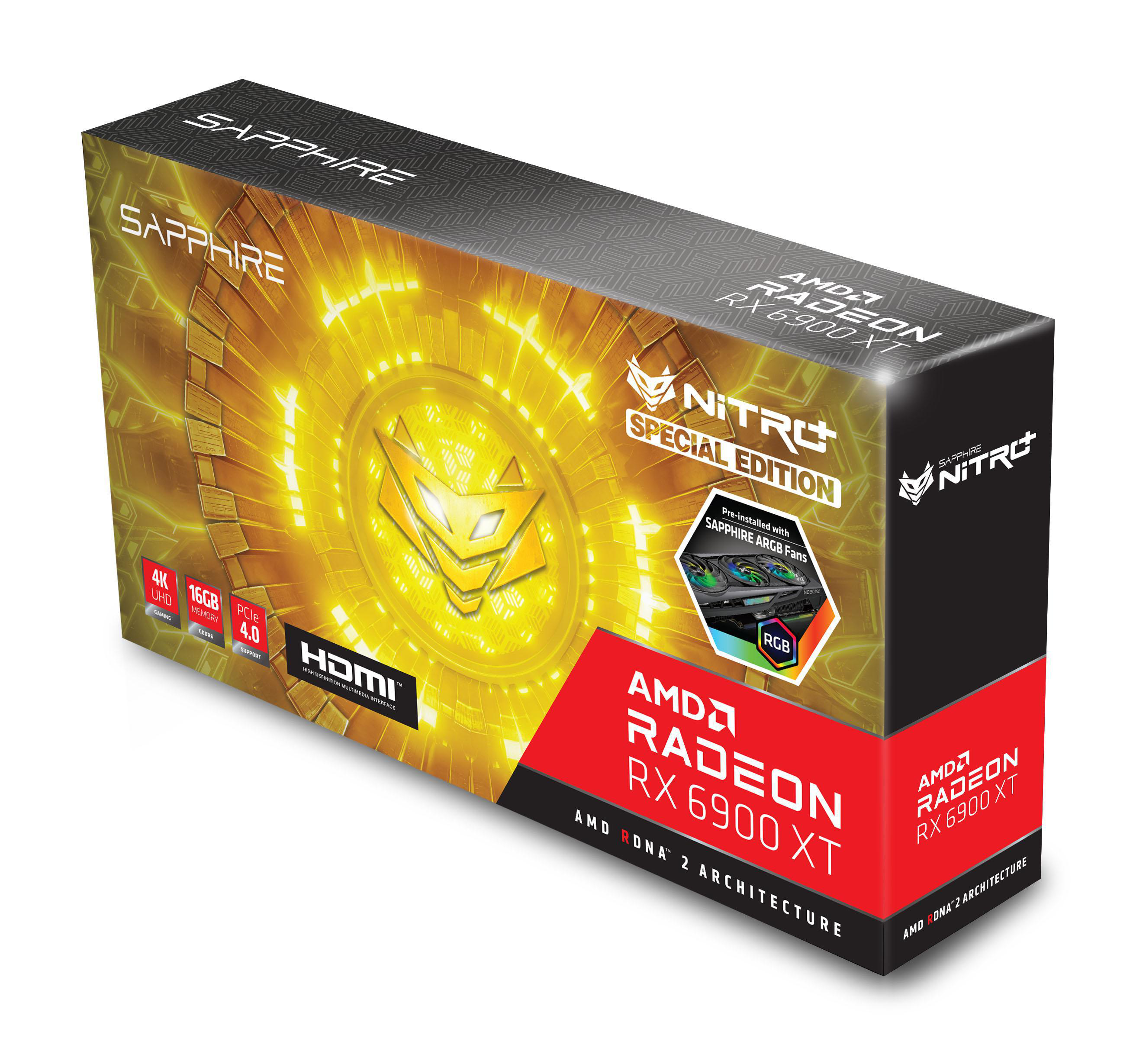 SAPPHIRE NITRO+ Radeon RX 6900 XT Special Edition (11308-03-20G) (AMD, Grafikkarte)
