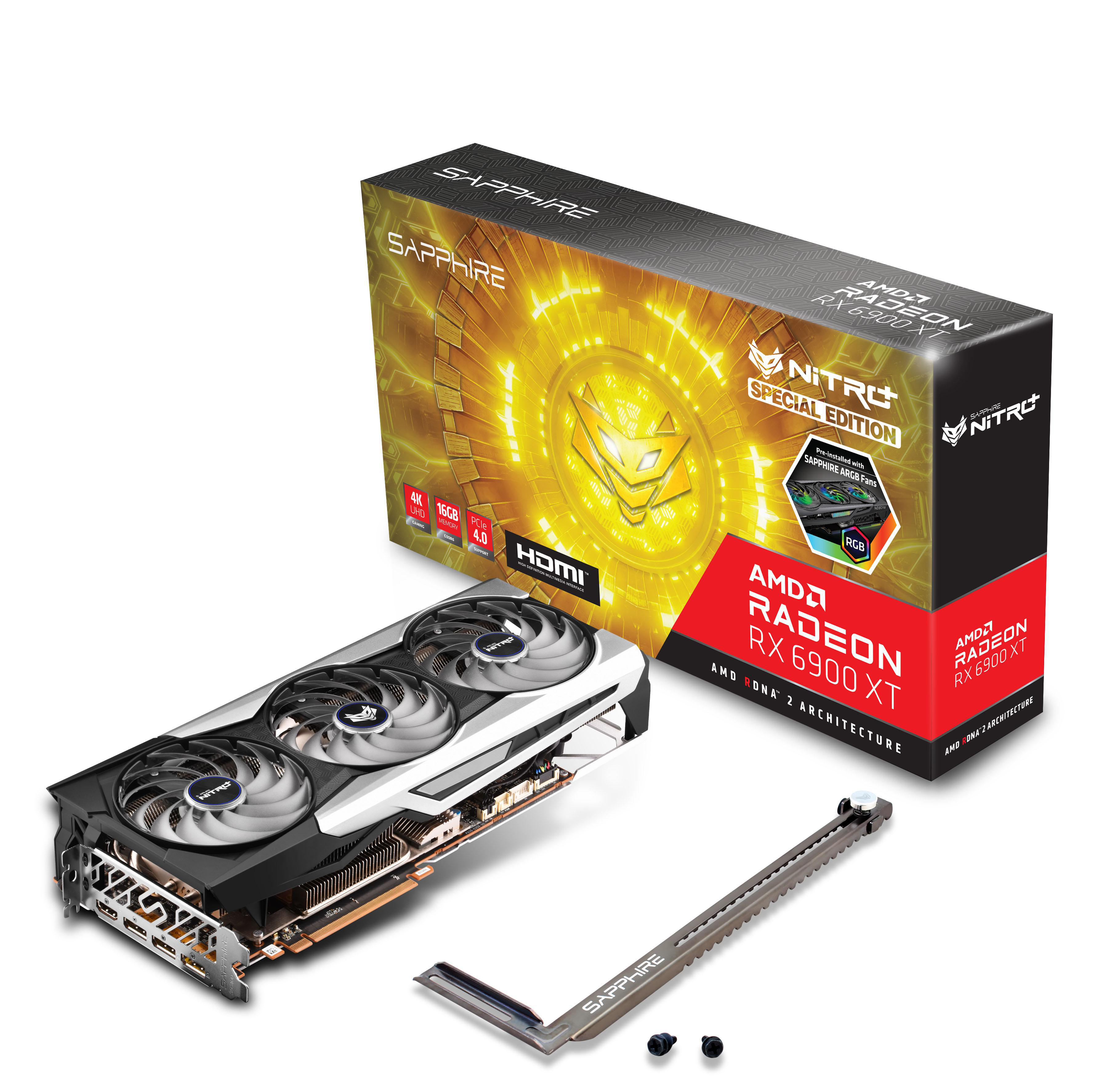 SAPPHIRE NITRO+ Radeon RX 6900 XT Special Edition (11308-03-20G) (AMD, Grafikkarte)