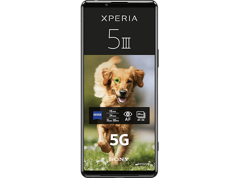 SONY Xperia | 21:9 128 Schwarz - 5G kaufen Smartphone 5 128 Display SIM Dual Schwarz GB SATURN III 