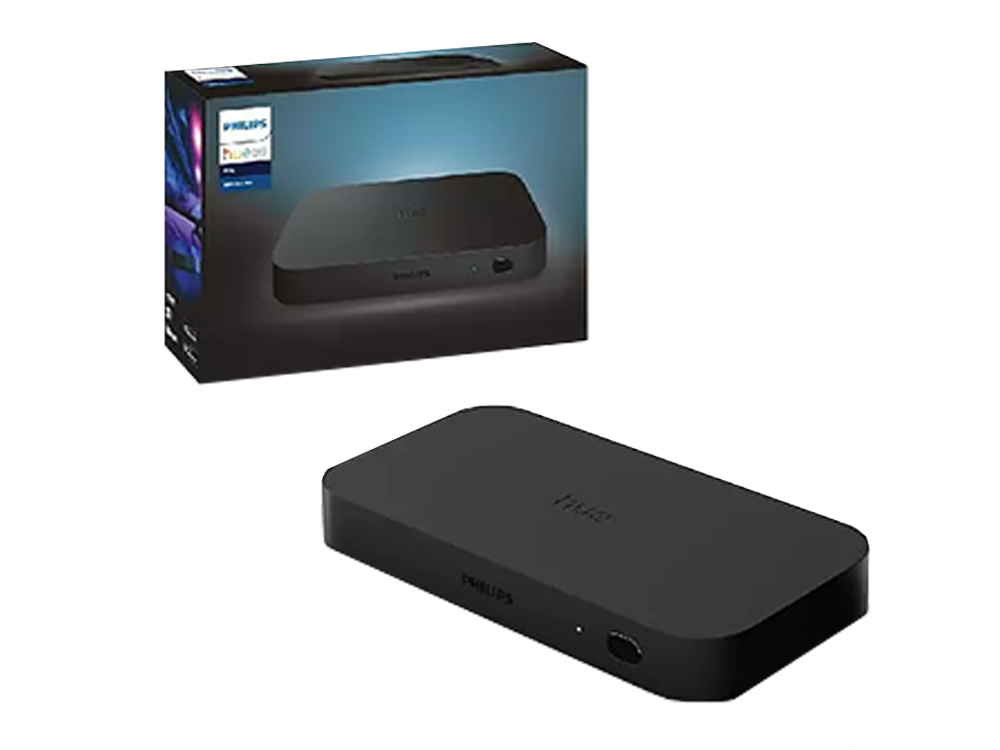 Sincronizador HDMI - Philips Hue Play HDMI Sync Box, Smart Lights, Hasta 4K, Bluetooth, WiFi, Negro