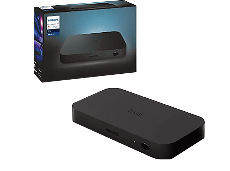 Sincronizador HDMI - Philips Hue Play Sync Box, Smart Lights, Hasta 4K, Bluetooth, WiFi, Negro