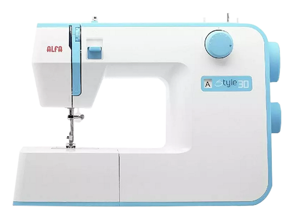 Máquina de coser - Alfa Style 30 19 Puntadas, Luz LED, 70 W, Blanco