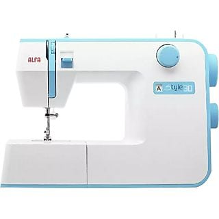 Máquina de coser - Alfa Style 30 19 Puntadas, Luz LED, 70 W, Blanco