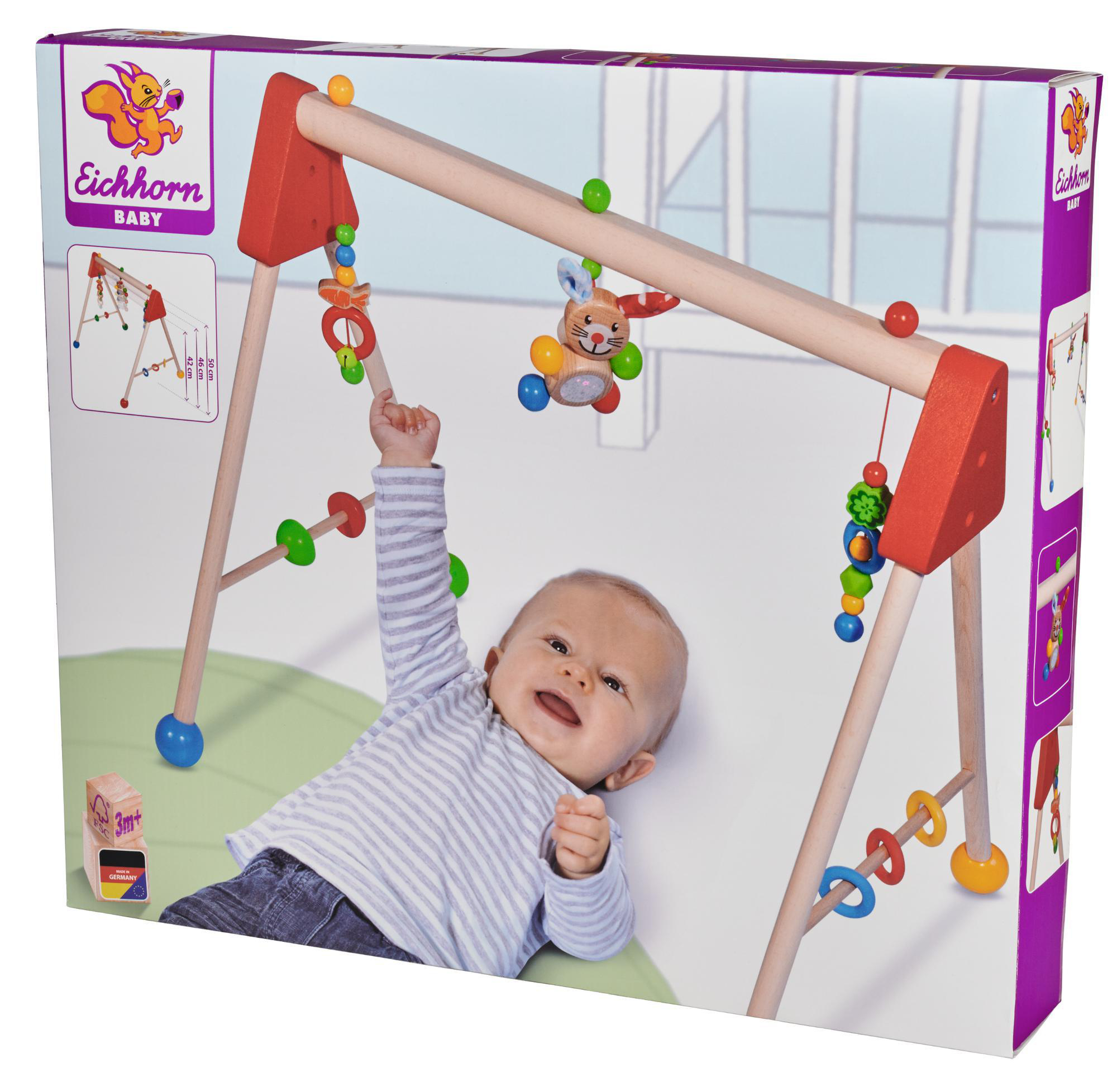 EICHHORN Baby Gym Spielbogen Holzspielset Mehrfarbig