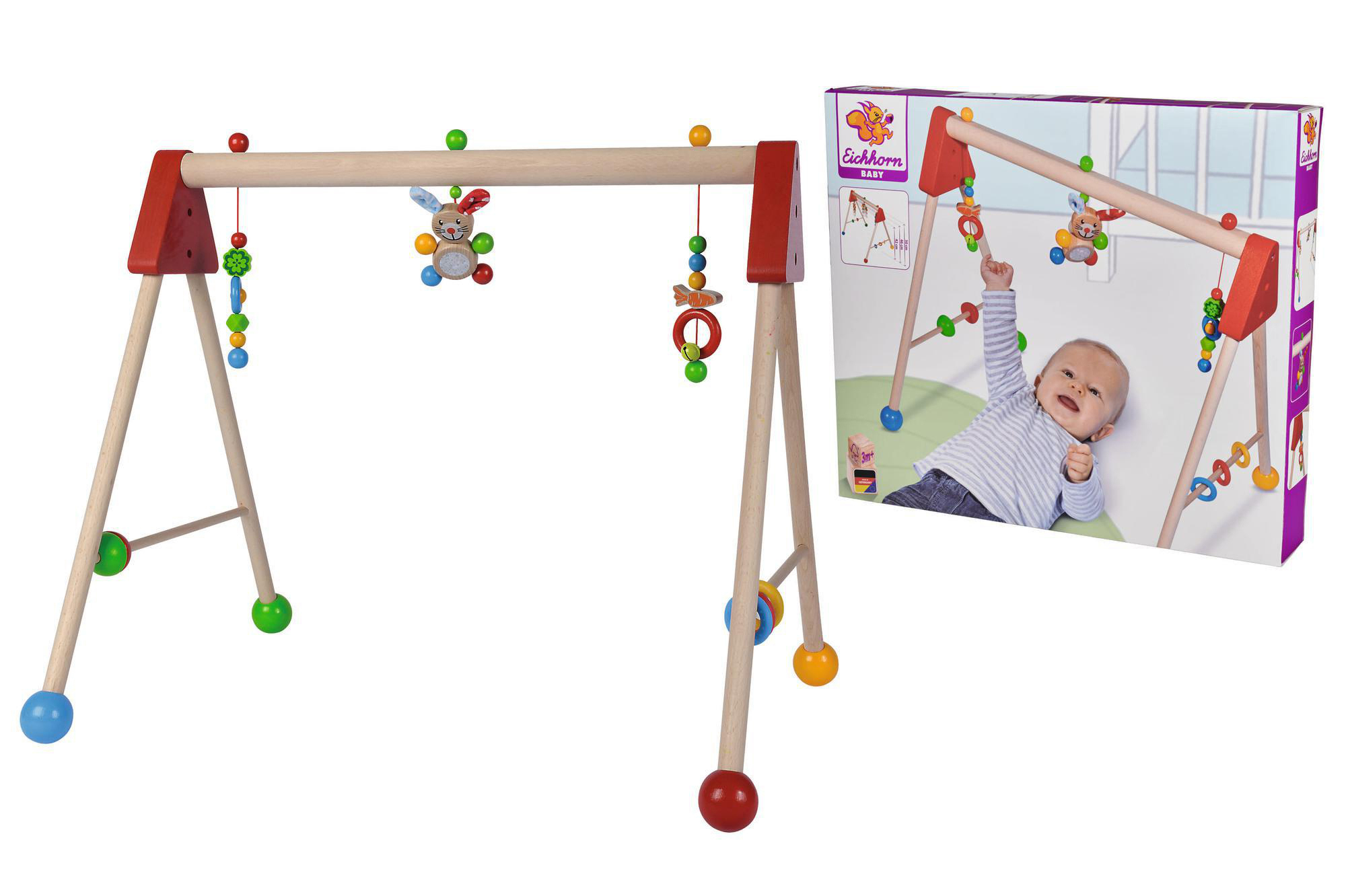 EICHHORN Baby Gym Spielbogen Holzspielset Mehrfarbig