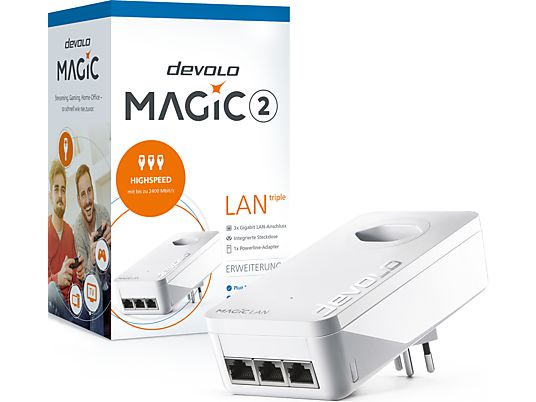 DEVOLO Magic 2 LAN Triple - Erweiterungsadapter (Weiss)