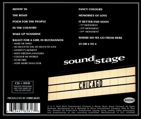 Chicago - Chicago II-Live On Soundstage  - (CD + DVD Video)