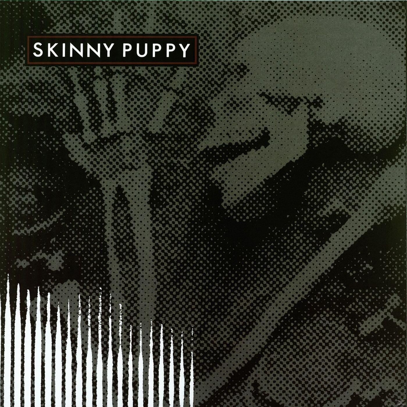 Album borító. Fekete-fehér absztrakt művészet a 'Skinny Puppy' felirattal a tetején.