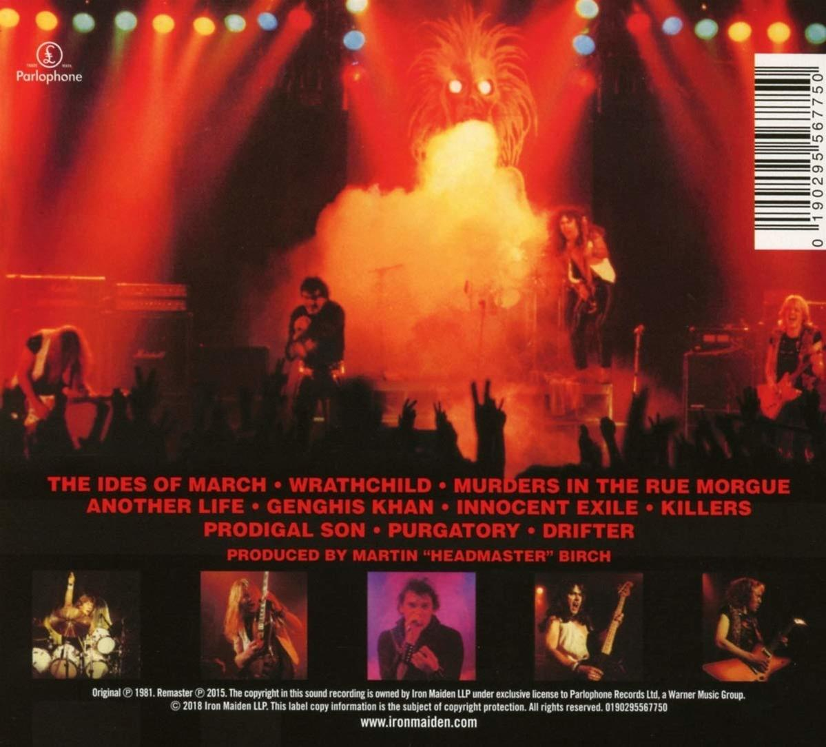 Albumcover mit einer Live-Konzertszene und einer Titelliste mit Bandmitgliedern.