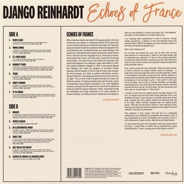 Django Reinhardt - - (Vinyl) of Echoes France