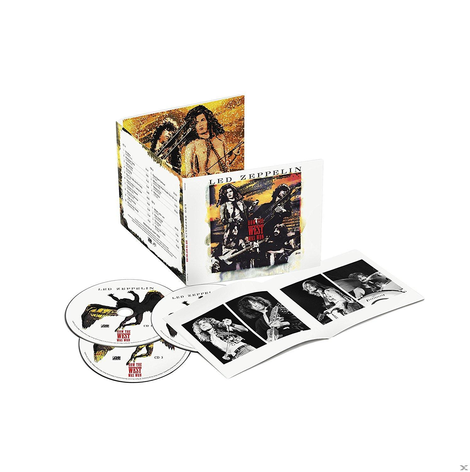 Ein mehrteiliges Album mit Led-Zeppelin-Bildern.