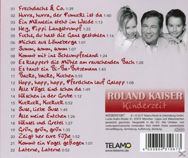 Rückseite einer CD mit einem Foto einer Familie. Titellisten mit Songzeiten werden ebenfalls angezeigt.