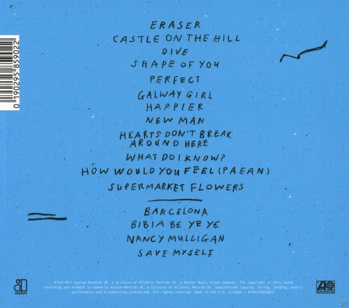 Dos de l'album avec liste de chansons et texte sur fond bleu.
