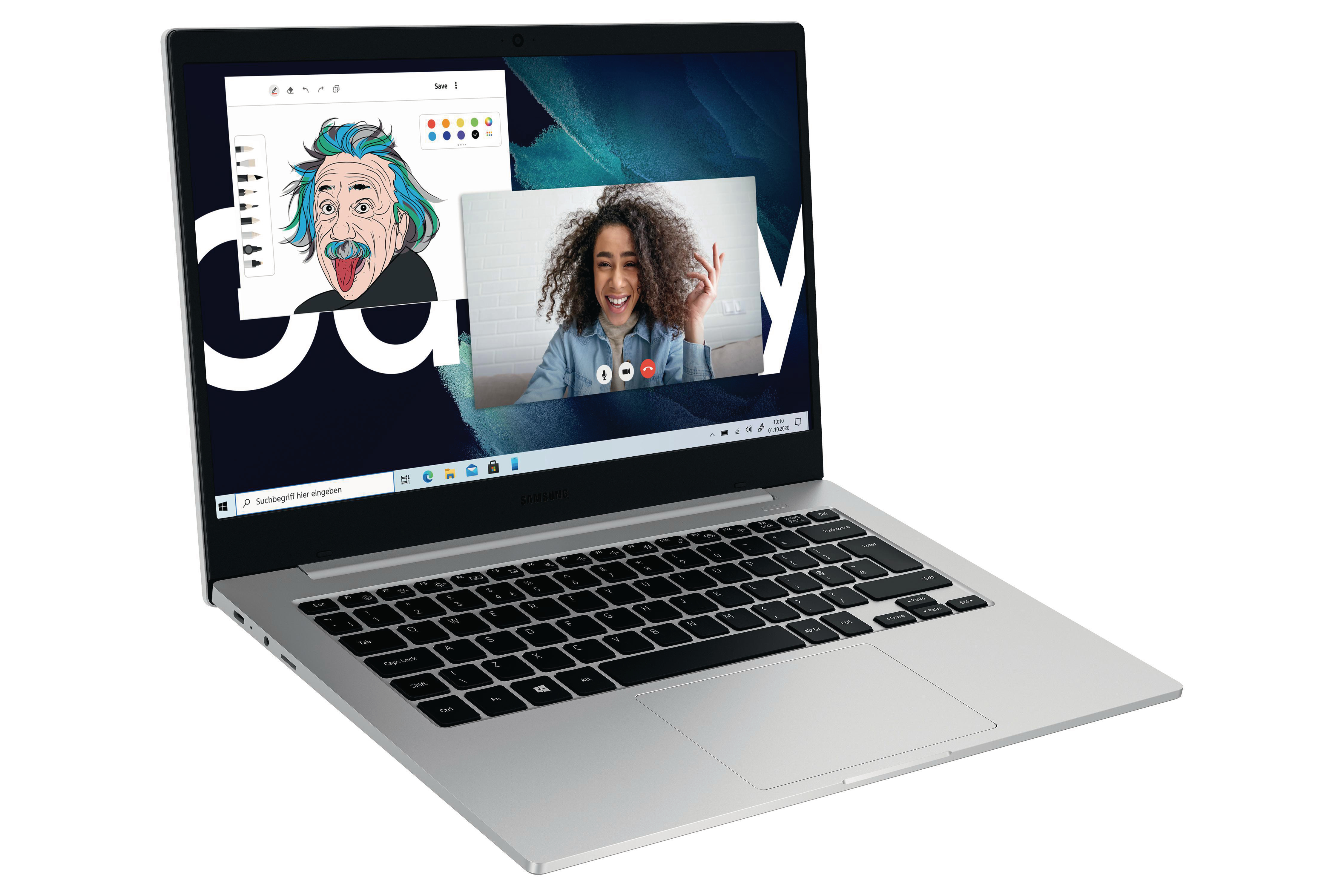 SAMSUNG Galaxy Book Go LTE - 13,97 Zoll - Qualcomm Snapdragon 700 Series 7c - 4 GB - 128 GB - Qualcomm Adreno™ Onboard Graphics - Windows 10 Home (64 Bit)