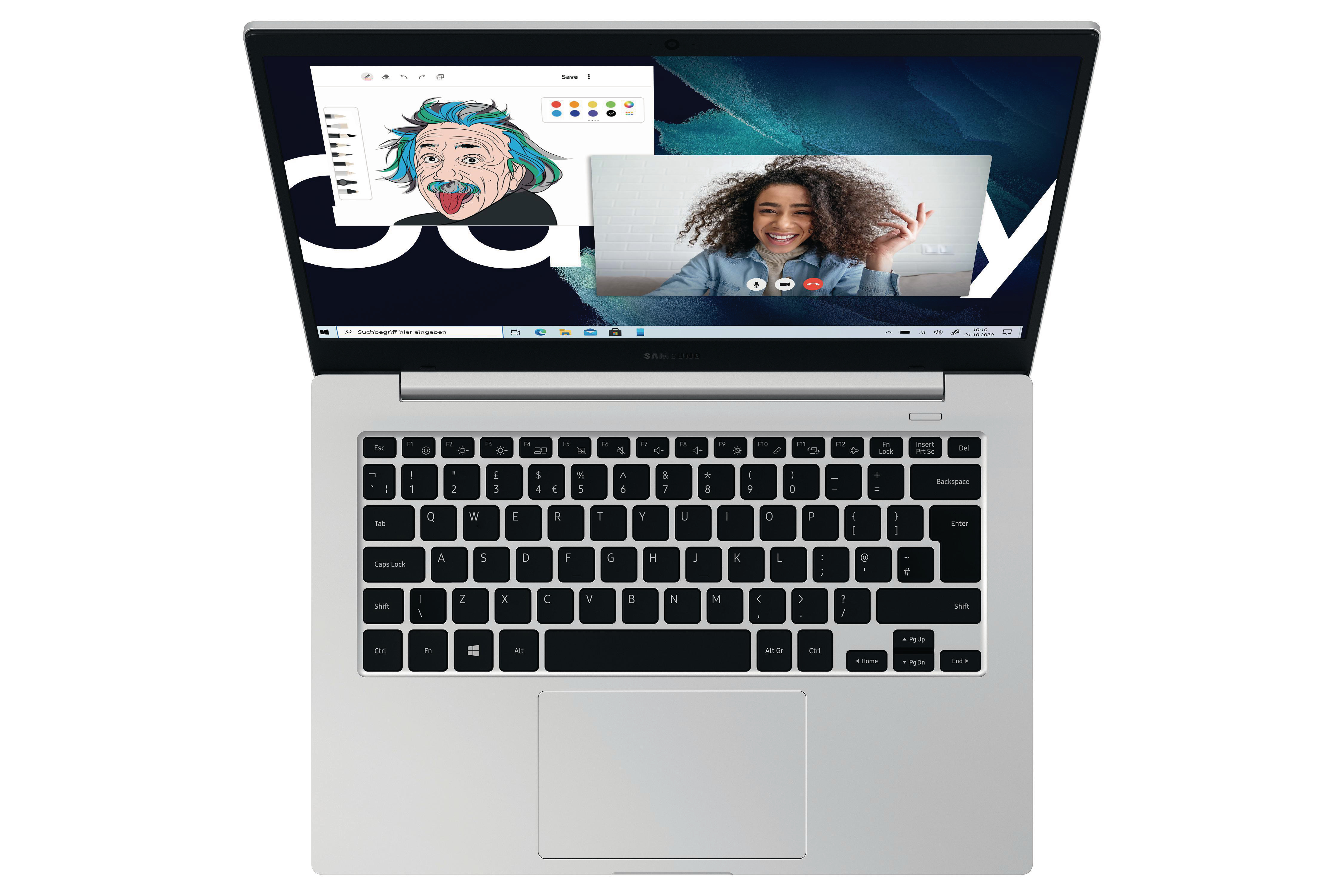 SAMSUNG Galaxy Book Go LTE - 13,97 Zoll - Qualcomm Snapdragon 700 Series 7c - 4 GB - 128 GB - Qualcomm Adreno™ Onboard Graphics - Windows 10 Home (64 Bit)