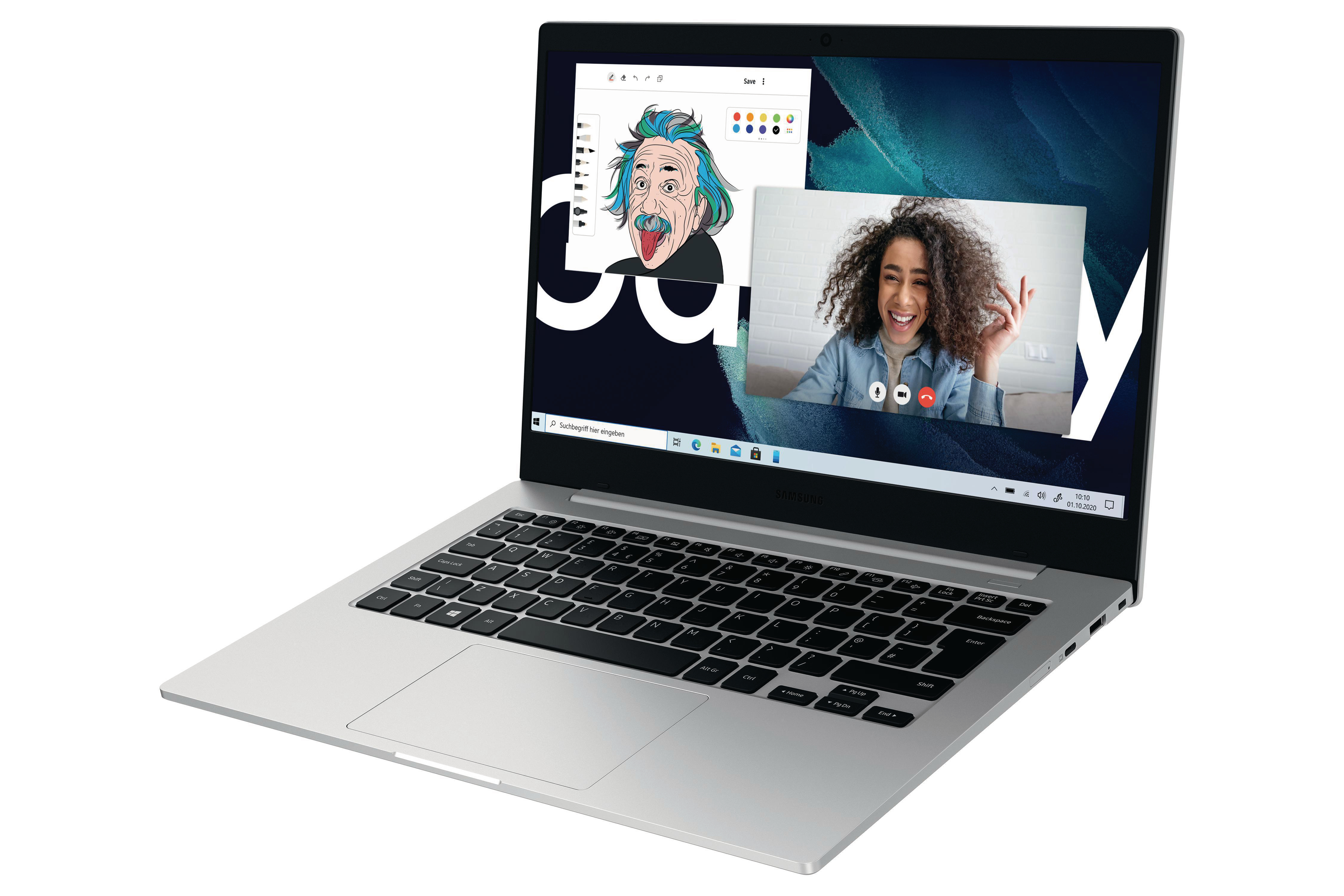 SAMSUNG Galaxy Book Go LTE - 13,97 Zoll - Qualcomm Snapdragon 700 Series 7c - 4 GB - 128 GB - Qualcomm Adreno™ Onboard Graphics - Windows 10 Home (64 Bit)
