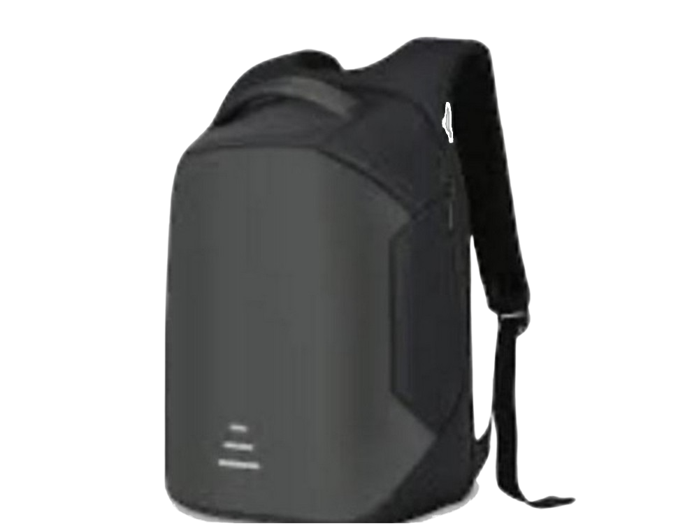 Mochila para portátil - Maillon Technologique Berna, 15.6", Poliéster, USB de carga, Sistema antirrobo, Negro