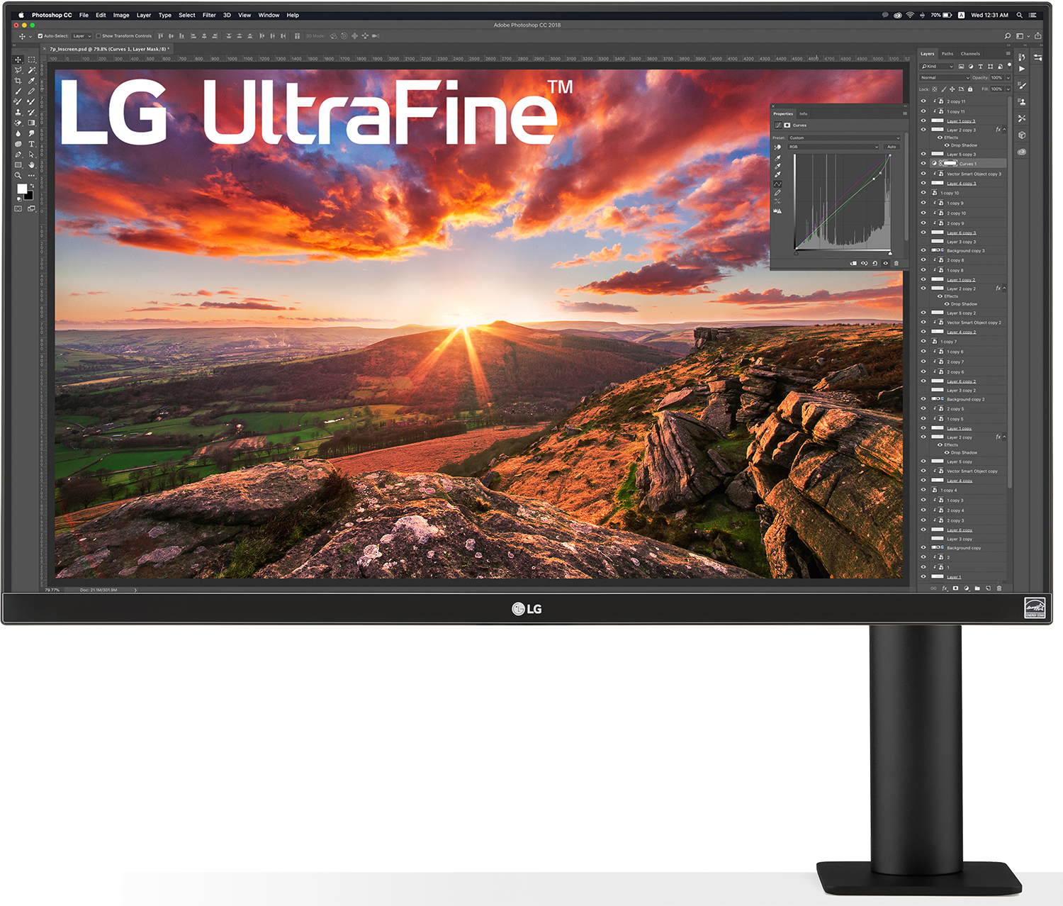 LG 27UN880-B - 27 inch - 3840 x 2160 (Ultra HD 4K) - AH-IPS-paneel - in hoogte verstelbaar