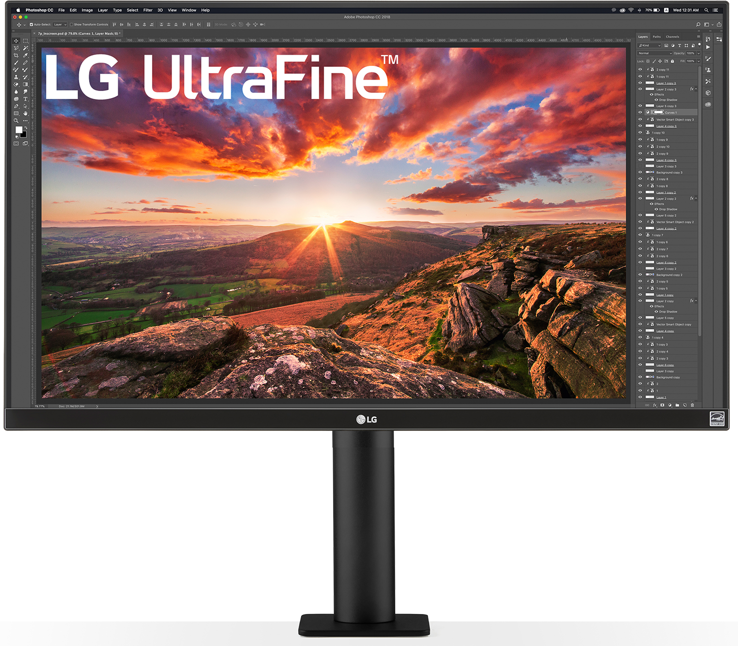 LG 27UN880-B - 27 inch - 3840 x 2160 (Ultra HD 4K) - AH-IPS-paneel - in hoogte verstelbaar