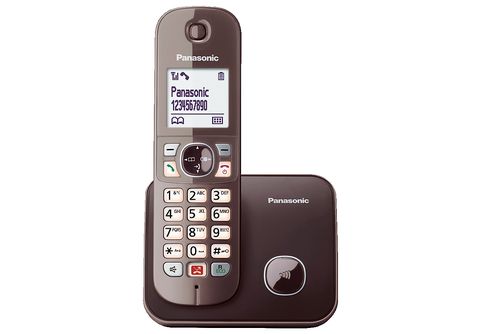 PANASONIC KX-TG6851GA Schnurloses Telefon Mocca-Braun (Mobilteile: in Schnurloses | 1) kaufen SATURN Telefon