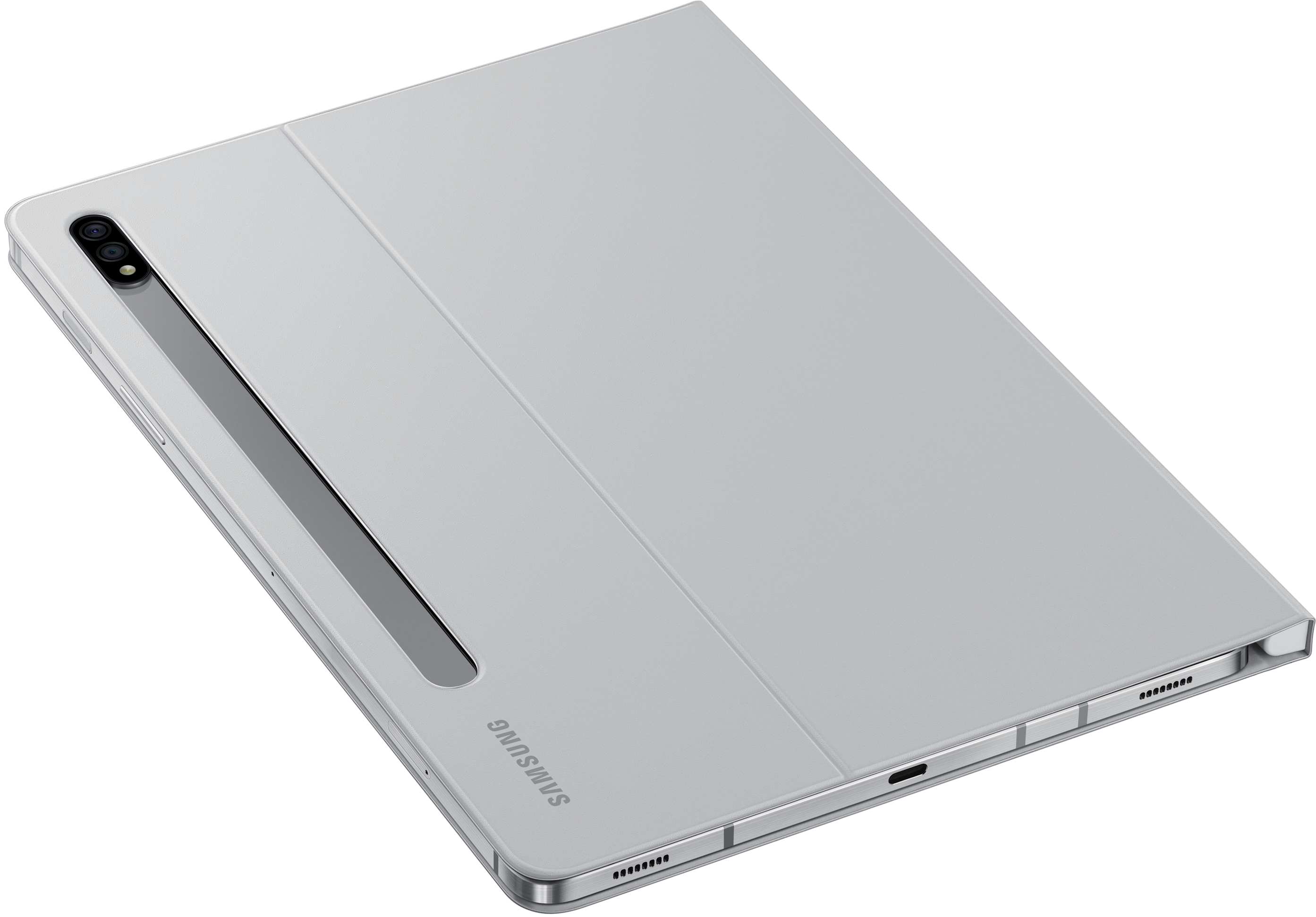 SAMSUNG Book Cover - Étui portefeuille (Gris clair)
