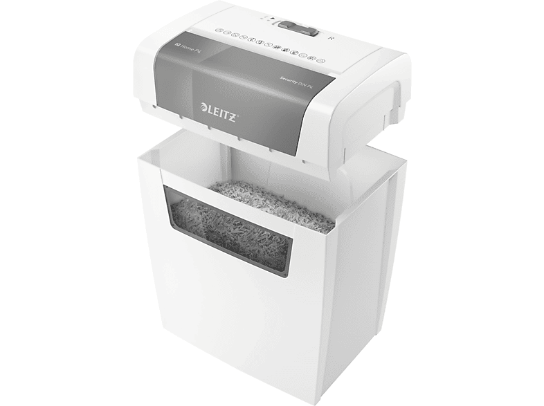 Leitz IQ Home P4 Aktenvernichter 6 Blatt Partikelschnitt 4 x 28 mm P-4 15 l Vernichtet auch Bürokla