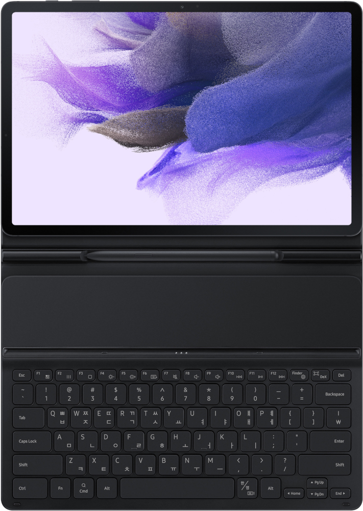 SAMSUNG Toetsenbordcover Galaxy Tab S7 Plus / Plus Lite Zwart (EF-DT730BBFGBE)