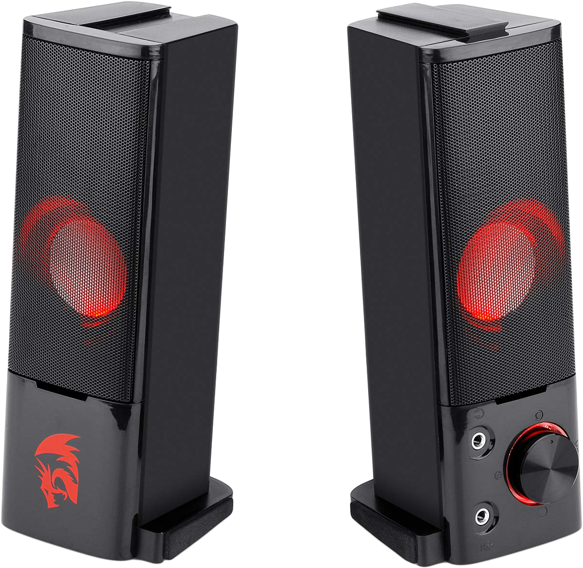 REDRAGON GS550 Orpheus 2.0 gamer hangfal, 2x3W, 3,5 mm jack, USB tápellátás, piros háttérvilágítás