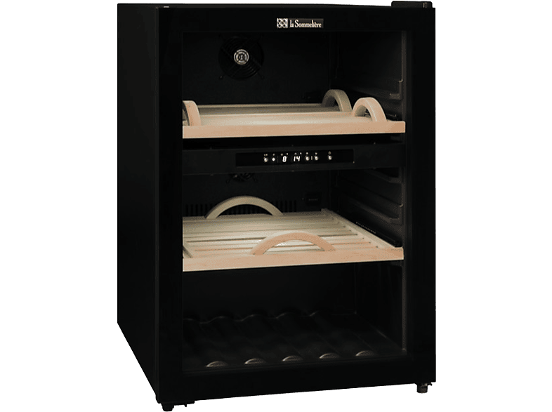 Vinoteca  La Sommelière LS8H, Termoeléctrico, 8 botellas, 65 W,  Iluminación LED, 47.5cm, 35 dB(A), Negro