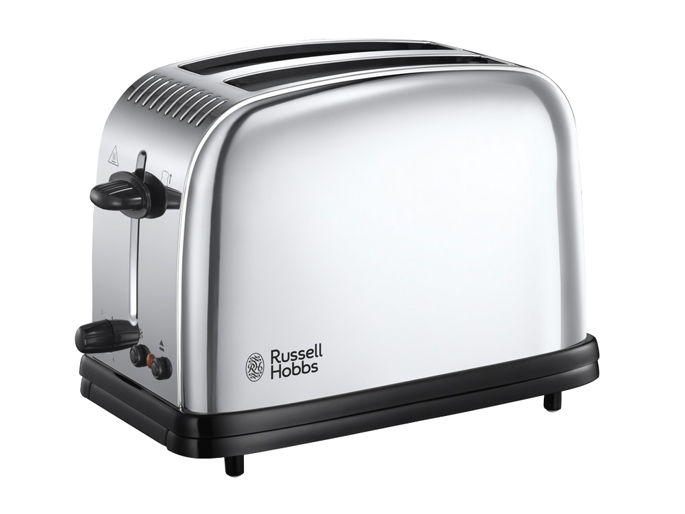 Tostadora-Russell Hobbs Chester 23310-56, 1670 W, 2 Ranuras, Descongelación, Cancelación, Tueste rápido, Gris