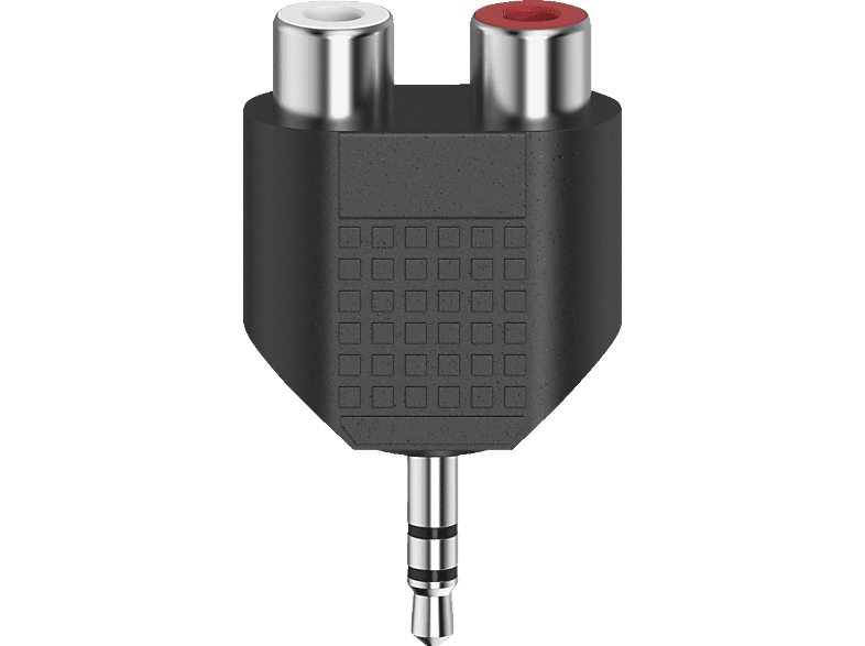 HAMA 3.5-mm-Klinken-Stecker Stereo auf Audio-Kurzadapter 2x Cinch-Kupplung